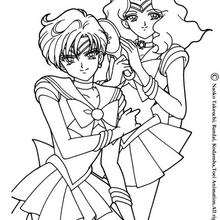Sailor Neptun und Sailor Uranus