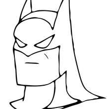 Mask of Batman - Coloring page - SUPER HEROES Coloring Pages - BATMAN coloring pages