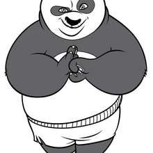 Glücklicher Po, der Kung Fu Panda