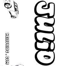 Julio - Coloring page - NAME coloring pages - BOYS NAME coloring pages - Letter I+J