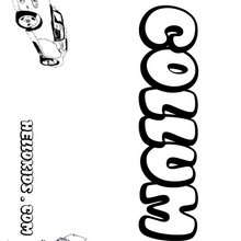 Collum - Coloring page - NAME coloring pages - BOYS NAME coloring pages - Letter C