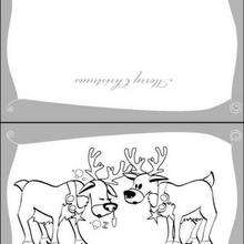 Reindeer themed greeting card - Kids Craft - GREETING CARDS - Christmas GREETING CARDS
