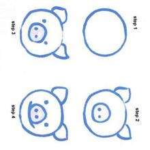 How to draw a pig - Draw - HOW TO DRAW lessons - How to draw ANIMALS - How to draw EASY ANIMALS