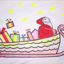 How to draw a Christmas sleigh - Draw - HOW TO DRAW lessons - How to draw HOLIDAYS - How to draw CHRISTMAS