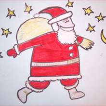 How to draw Santa with Christmas gifts - Draw - HOW TO DRAW lessons - How to draw HOLIDAYS - How to draw CHRISTMAS