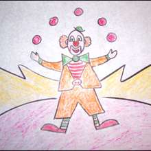 How to draw a Clown Joggler - Draw - HOW TO DRAW lessons - How to draw CIRCUS