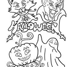 Halloween Monster coloring page - Coloring page - HOLIDAY coloring pages - HALLOWEEN coloring pages - HALLOWEEN MONSTER coloring pages