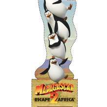 The penguins from Madagascar bookmark - Kids Craft - BOOKMARKS - MADAGASCAR 2 Bookmarks