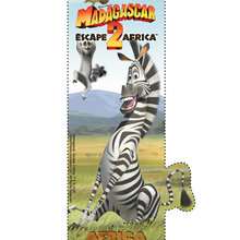 Marty from Madagascar bookmark - Kids Craft - BOOKMARKS - MADAGASCAR 2 Bookmarks