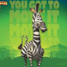 Madagascar 2 Poster: Marty das Zebra