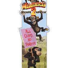 The chimps from Madagascar bookmark - Kids Craft - BOOKMARKS - MADAGASCAR 2 Bookmarks