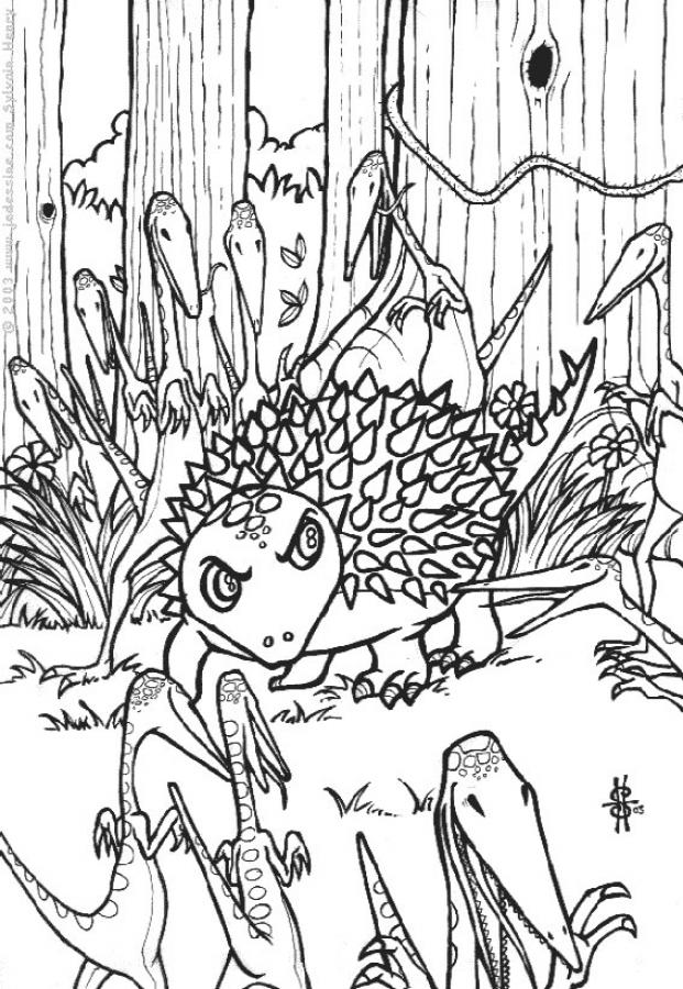 Ankylosaurus zum ausmalen zum ausmalen - de.hellokids.com