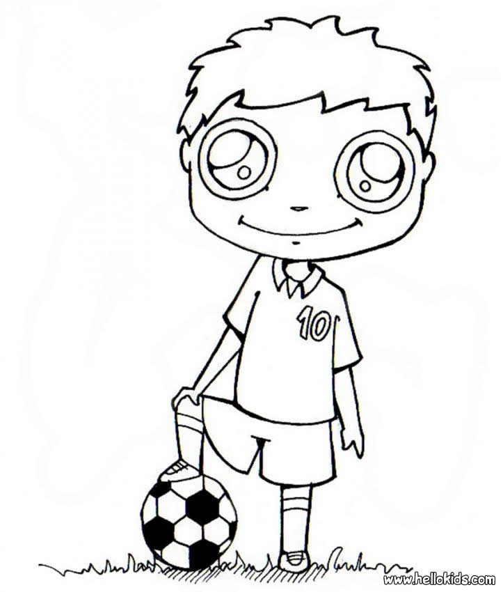 Fussballspieler zum ausmalen zum ausmalen - de.hellokids.com