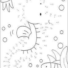 FISHES dot to dot game - Free Kids Games - CONNECT THE DOTS games - SEA LIFE dot to dot