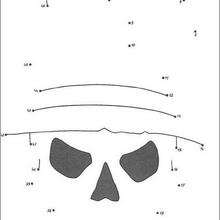 Scary skull dot to dot game - Free Kids Games - CONNECT THE DOTS games - HALLOWEEN dot to dot
