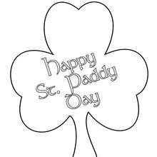 Happy St. Paddy Day zum Ausmalen