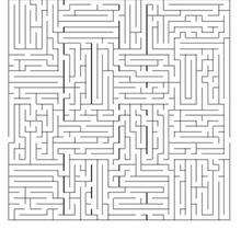 FINDE DEN WEG schwieriges Labyrinth zum Ausdrucken