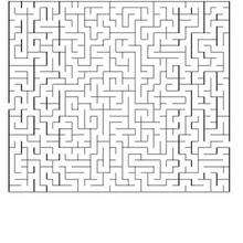 KONZENTRIER DICH schwieriges Labyrinth