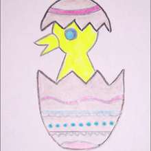 How to draw an Easter chick in the egg shell - Draw - How to draw EASTER - How to Draw EASTER CHICK