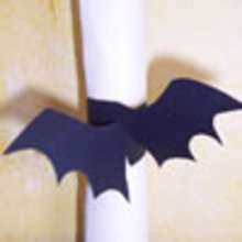 Bat napkin ring - instruction - Kids Craft - HOLIDAY crafts - HALLOWEEN crafts - Halloween Napkin Ring