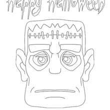 Frankenstein coloring page - Coloring page - HOLIDAY coloring pages - HALLOWEEN coloring pages - HALLOWEEN CHARACTER coloring pages