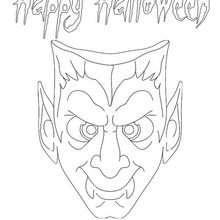 Dracula coloring page - Coloring page - HOLIDAY coloring pages - HALLOWEEN coloring pages - HALLOWEEN CHARACTER coloring pages