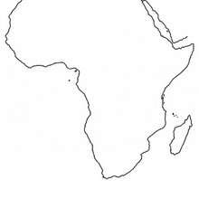 Afrikakarte zum Ausmalen