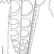 Gard roman aquaduct coloring page - Coloring page - COUNTRIES Coloring Pages - FRANCE coloring pages
