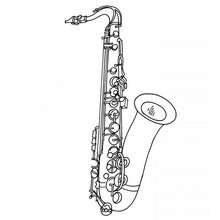 Saxophon zum Ausdrucken