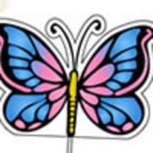 BUTTERFLY cupcake topper - Kids Craft - BIRTHDAY PARTY - CUPCAKE TOPPERS