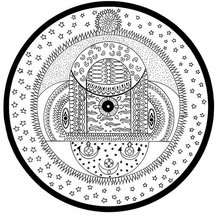 Indische kosmische Sphären Mandala