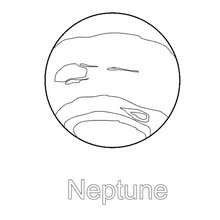 Neptun zum Ausmalen