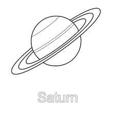 Saturn zum Ausmalen