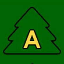 CHRISTMAS TREE letters of alphabet coloring pages - ALPHABET coloring pages - Coloring page