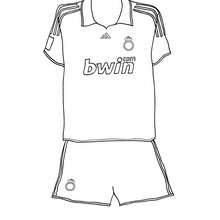 Soccer shirt coloring page - Coloring page - SPORT coloring pages - FIFA WORLD CUP SOCCER 2010 coloring pages - SOCCER coloring pages