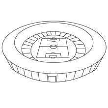 Soccer stadium coloring page - Coloring page - SPORT coloring pages - FIFA WORLD CUP SOCCER 2010 coloring pages - SOCCER coloring pages