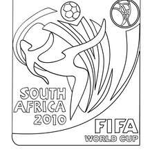 Fussball Weltmeisterschaft Logo zum Ausmalen