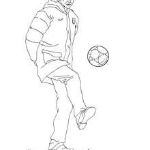 Soccer coach online coloring - Coloring page - SPORT coloring pages - FIFA WORLD CUP SOCCER 2010 coloring pages - SOCCER coloring pages