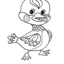 Kawaii duck coloring page - Coloring page - ANIMAL coloring pages - FARM ANIMAL coloring pages - DUCK coloring pages
