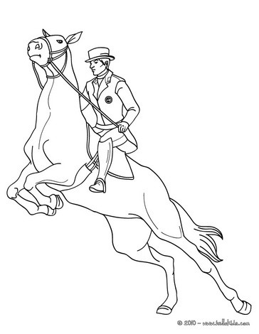 Coloring Pages Of Man Riding A Horse 7