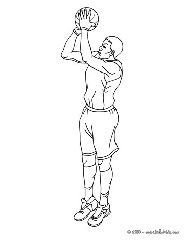Nba Basketball Player Shooting Coloring Pages Coloring Pages