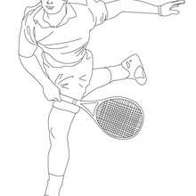 Lleyton Hewitt spielt Tennis zum Ausmalen