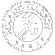 Roland Garrros French open Tennis zum Ausmalen
