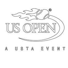 US Open Tennis zum Ausmalen