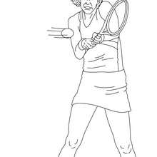 Lindsay Davenport spielt Tennis zum Ausmalen