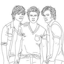 Jonas Brothers Bild zum Ausmalen