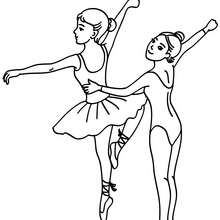 Ballettstunde zum Ausmalen