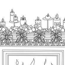 Ornaments for christmas coloring page - Coloring page - HOLIDAY coloring pages - CHRISTMAS coloring pages - CHRISTMAS CANDLE coloring pages