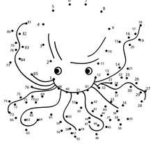 OCTOPUSSY dot to dot game - Free Kids Games - CONNECT THE DOTS games - SEA LIFE dot to dot
