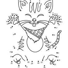 FUNNY CAT dot to dot game - Free Kids Games - CONNECT THE DOTS games - PETS dot to dot
